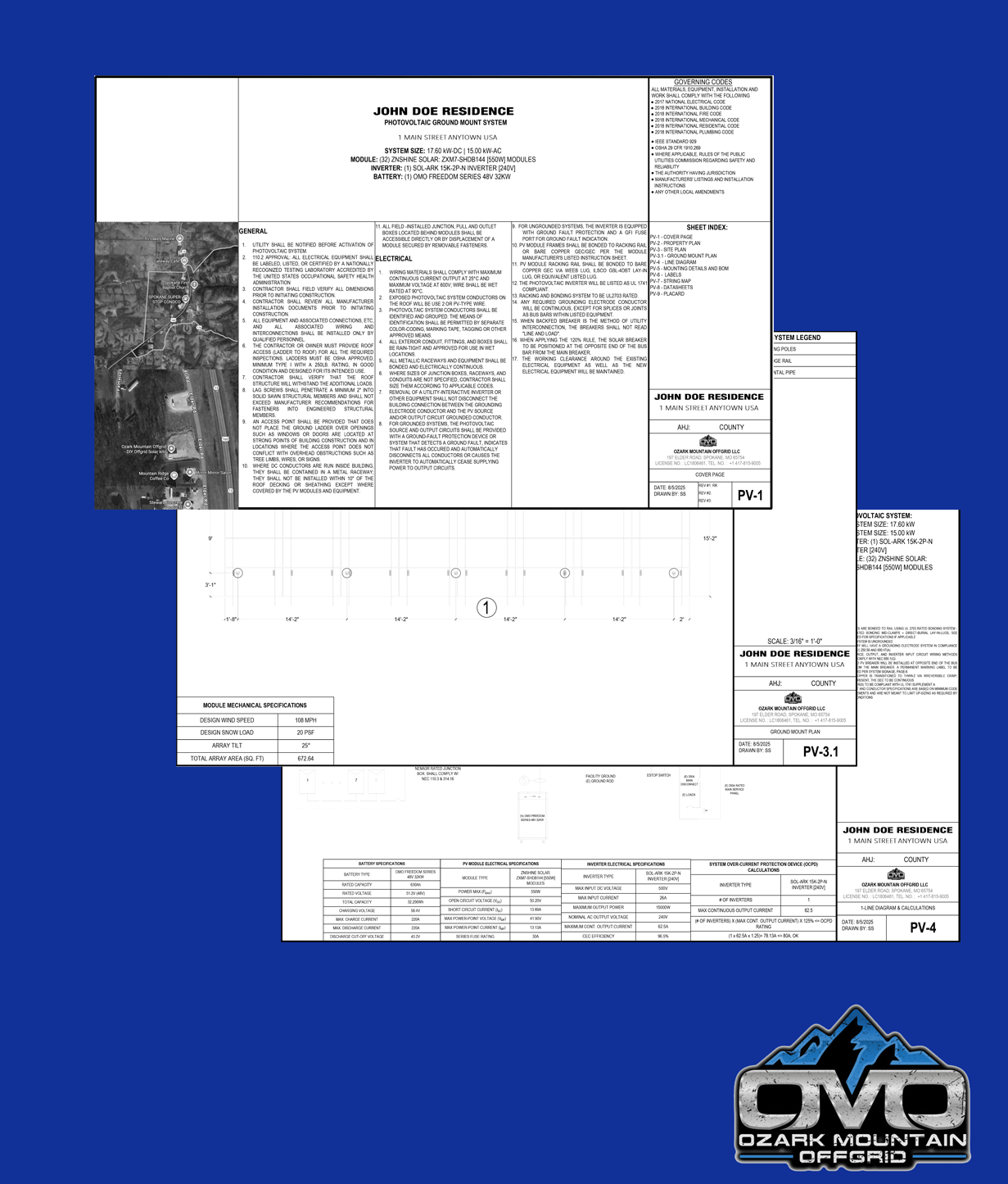 Visual Reference: Permitting Plan Packages DIY Off Grid Solar Systems