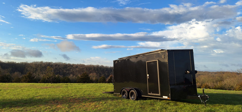 Load image into Gallery viewer, 16' Enclosed SOLAR POWERED Offgrid Self-Sufficient Trailer - SOL-ARK 15K Version with 32K Lithium Battery