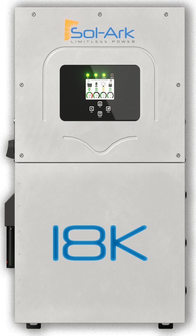 Load image into Gallery viewer, 50KW "THE ULTIMATE" Complete Offgrid Solar Kit - with 2x OMO 32KWH Freedom Series Battery +18K Sol-Ark Inverter + Kubota Generator + EMP Shield + 50.05KW Solar Array Sinclair Ground Mount and Wiring AVAILABLE NOW!