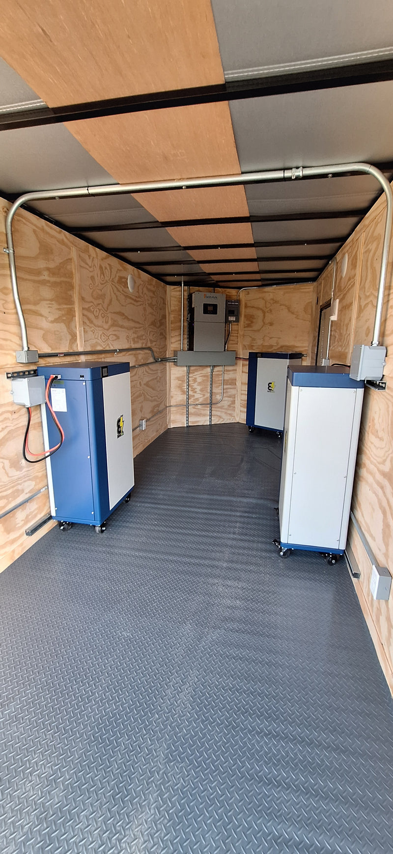 Load image into Gallery viewer, 16' Enclosed SOLAR POWERED Offgrid Self-Sufficient Trailer - SOL-ARK 15K Version with 32K Lithium Battery