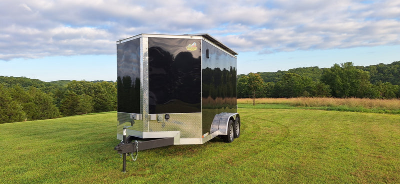 Load image into Gallery viewer, 12' Enclosed SOLAR POWERED Offgrid Self-Sufficient Trailer BASE MODEL