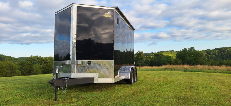 Load image into Gallery viewer, 12' Enclosed SOLAR POWERED Offgrid Self-Sufficient Trailer BASE MODEL