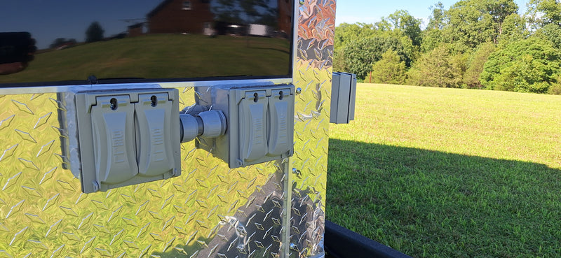 Load image into Gallery viewer, 12' Enclosed SOLAR POWERED Offgrid Self-Sufficient Trailer BASE MODEL