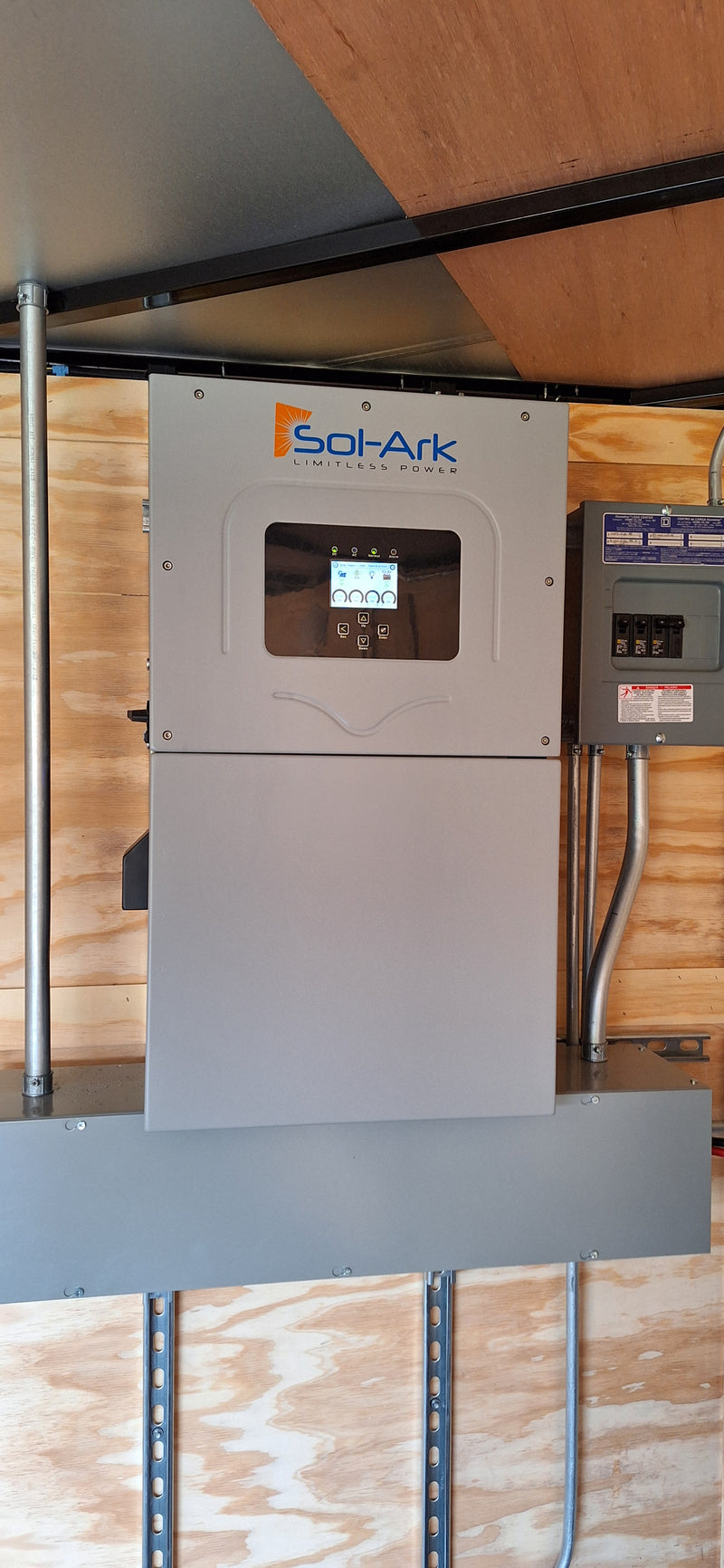 Load image into Gallery viewer, 16' Enclosed SOLAR POWERED Offgrid Self-Sufficient Trailer - SOL-ARK 15K Version with 32K Lithium Battery