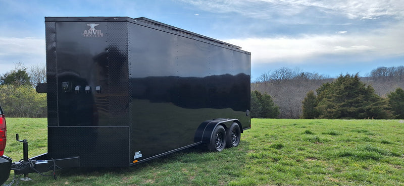Load image into Gallery viewer, 16' Enclosed SOLAR POWERED Offgrid Self-Sufficient Trailer - SOL-ARK 15K Version with 32K Lithium Battery