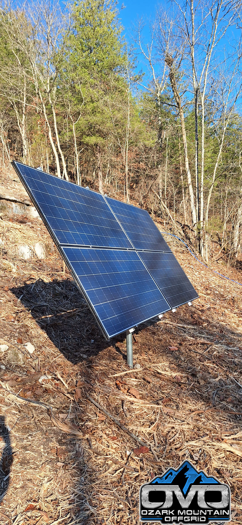 Load image into Gallery viewer, Adjustable Solar Panel 3" Pole Mount - 4x Solar Panels (Without Modules)