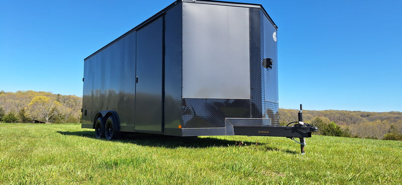Load image into Gallery viewer, 20' Enclosed SOLAR POWERED Offgrid Self-Sufficient Trailer - SOL-ARK 15K Version with 32K Lithium Battery