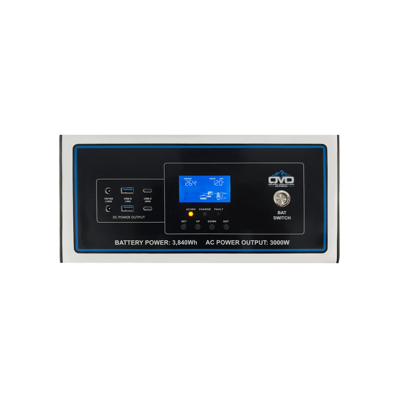 Load image into Gallery viewer, 2.2KW Complete Offgrid Solar Kit + OMO Independence 3840Wh Lithium Battery Power Station with Roof Mount