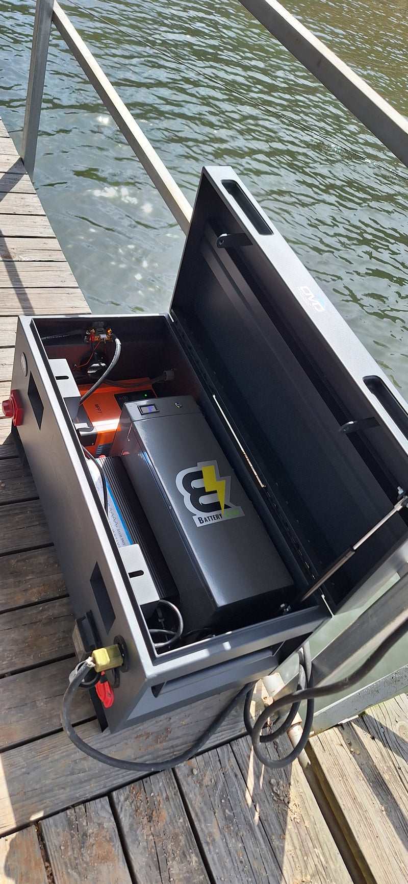 Load image into Gallery viewer, 2.2KW Boat Dock Offgrid Solar Kit - Portable with Plug and Play Connections