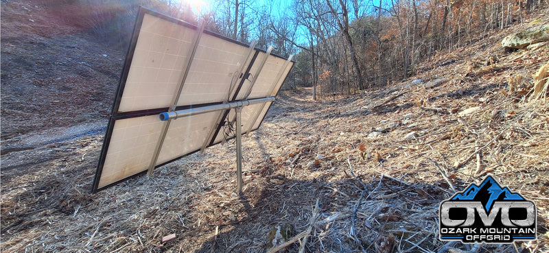 Load image into Gallery viewer, Adjustable Solar Panel 3" Pole Mount - 4x Solar Panels (Without Modules)