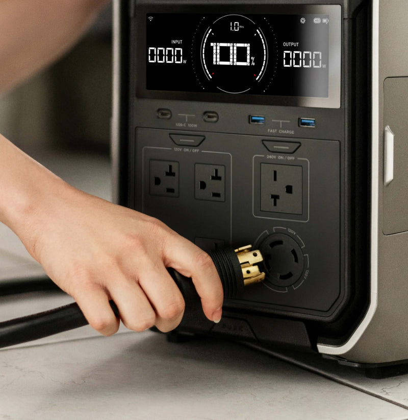 Load image into Gallery viewer, EcoFlow DELTA PRO 3 - 4000 Watt Solar Generator / 4000wH Lithium Storage / 2200w Solar Complete Offgrid Kit