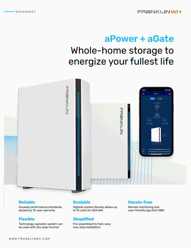 Load image into Gallery viewer, FranklinWH aPower - 13.6kWh Home Battery with Built-In Advanced Inverter 120/240V