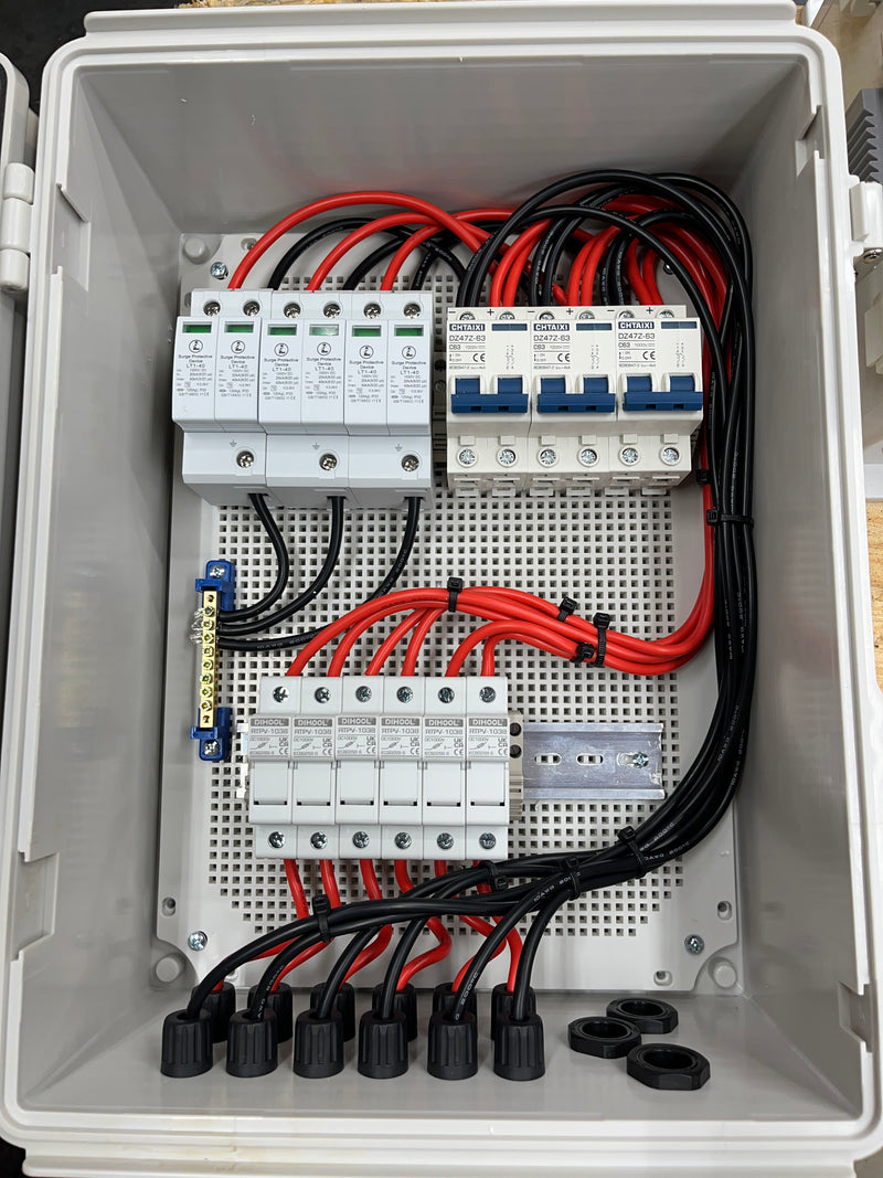 Load image into Gallery viewer, Combiner Box - 6 String Input - 3 Circuits Output - Built for Sol-Ark 15K Installations