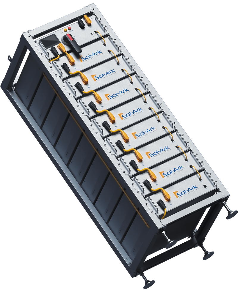 Load image into Gallery viewer, Commercial 30KW Solar Array - 3 Phase 208V Solar Kit + 30K 208V Sol-Ark Inverter + 40KW Sol-Ark INDOOR Lithium Battery +29.7KW Solar with Ground Mount and Wiring