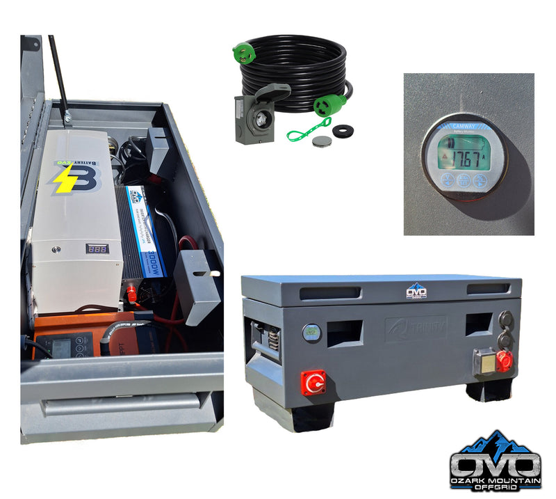 Load image into Gallery viewer, Boat Dock Offgrid Solar Kit - Portable with Plug and Play Connections (No Solar Panels)