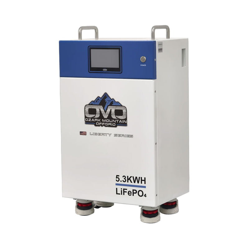 Load image into Gallery viewer, 2.2KW Offgrid Solar Kit + OMO 5.3KW Liberty Lithium 48V Battery + OMO 3KW Inverter