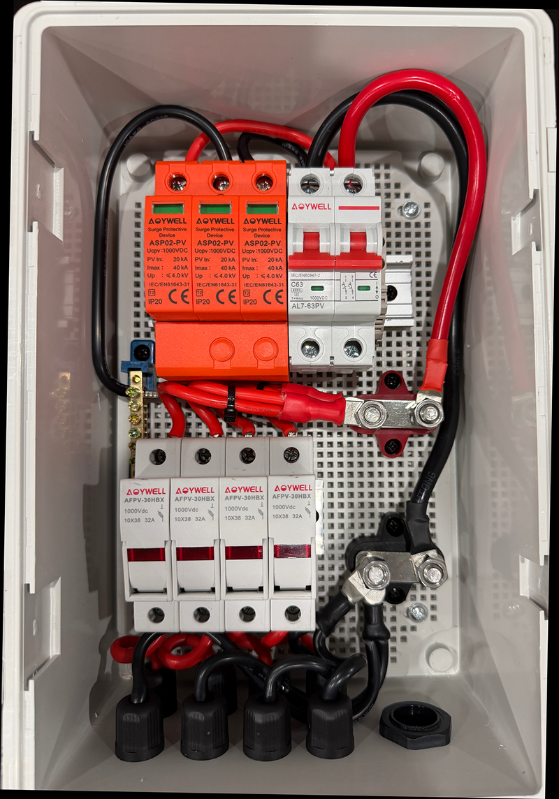 Load image into Gallery viewer, Combiner Box - 4 String Input - 1 Circuit Output