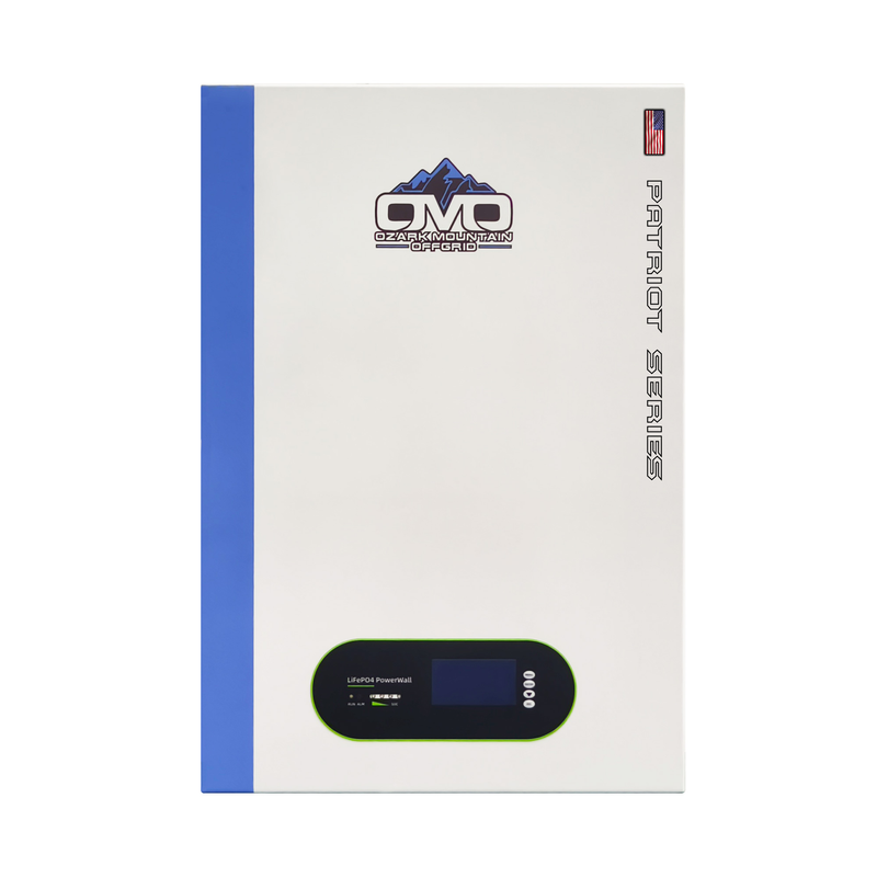 Load image into Gallery viewer, OMO Patriot 48V 5.12KW Wall Hanging Heated LifePO4 Lithium Battery System