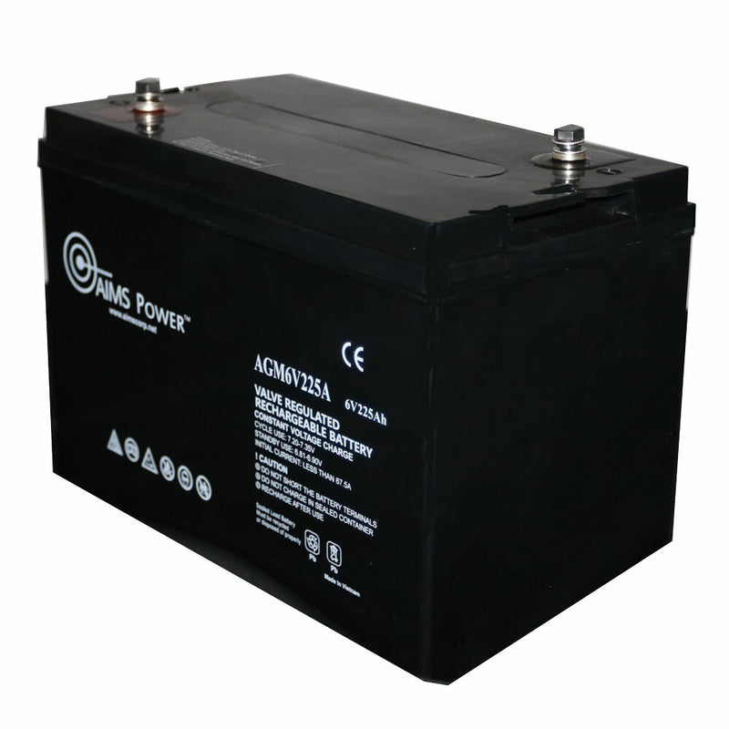 Load image into Gallery viewer, AGM 6V 225Ah Deep Cycle Battery Heavy Duty