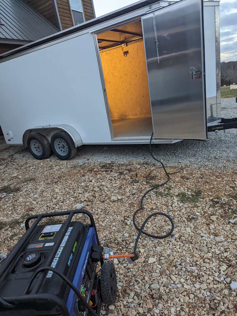 Load image into Gallery viewer, 16&#39; Enclosed SOLAR POWERED Offgrid Self-Sufficient Trailer 5KW - Expanded Solar Array / 15K Lithium Battery Bank
