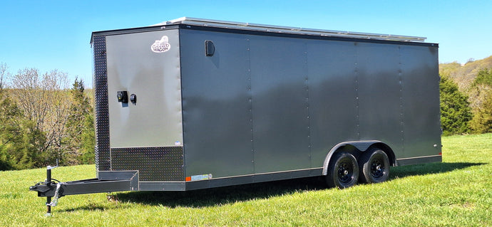 20' Enclosed SOLAR POWERED Offgrid Self-Sufficient Trailer - SOL-ARK 15K Version with 30K Lithium Battery