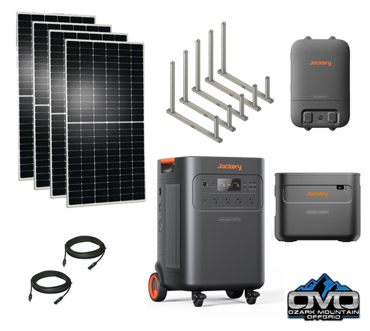 2.2KW Jackery E5000 Essential Home Kit + 2.2KW Solar IntegraRack Ground Array