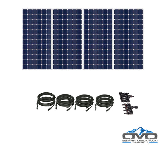 Solar Panel Packs with Cabling