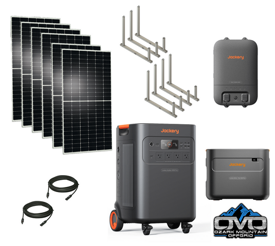 3.3KW Jackery E5000 Essential Home Kit + 3.3KW Solar IntegraRack Ground Array