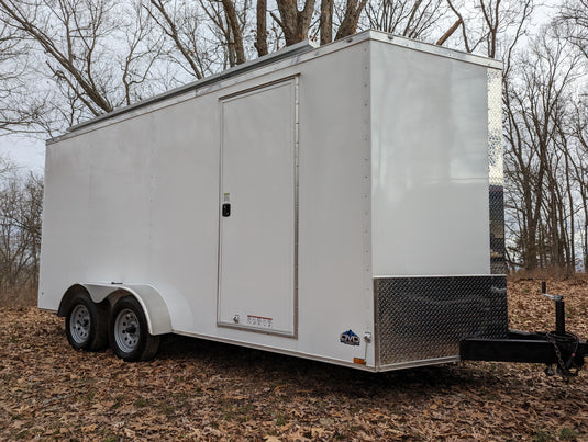 16' Enclosed SOLAR POWERED Offgrid Self-Sufficient Trailer - Mobile Storefront - Concession Window Expanded Lithium battery bank