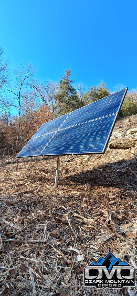 Adjustable Solar Panel 3" Pole Mount - 4x Solar Panels (Without Modules)