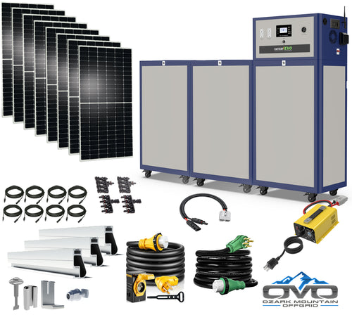 4KW Offgrid Kit - BatteryEVO Walrus Arctic 8KW Inverter - 46.5KW Battery Bank ALL-IN-ONE UNIT