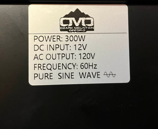 OMO 300W Power Inverter 12V - 600W Surge