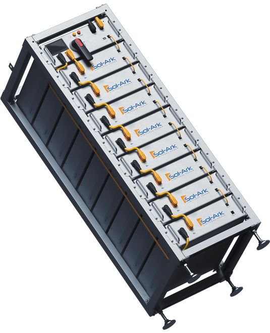 Commercial 120KW Solar Array - 3 Phase 208V Solar Kit + 4x 30K 208V Sol-Ark Inverter + 4x 40KW Sol-Ark INDOOR Lithium Battery +118.8KW Solar with Ground Mount and Wiring