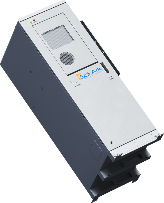 Commercial 30KW Solar Array - 3 Phase 208V Solar Kit + 30K 208V Sol-Ark Inverter + 60KW Sol-Ark OUTDOOR Lithium Battery +29.7KW Solar with Ground Mount and Wiring