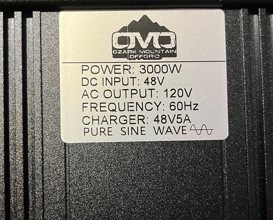 OMO 3000W Power Inverter 12V - 6000W Surge