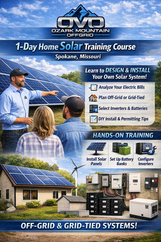 DIY Offgrid / Grid Tied Solar Training Course for YOUR HOME