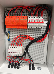 Solar Combiner Box - 6 String Input - 3 Circuits Output - Built for Sol-Ark 15K / 18K Installations