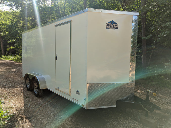 16' Enclosed SOLAR POWERED Offgrid Self-Sufficient Trailer BASE MODEL