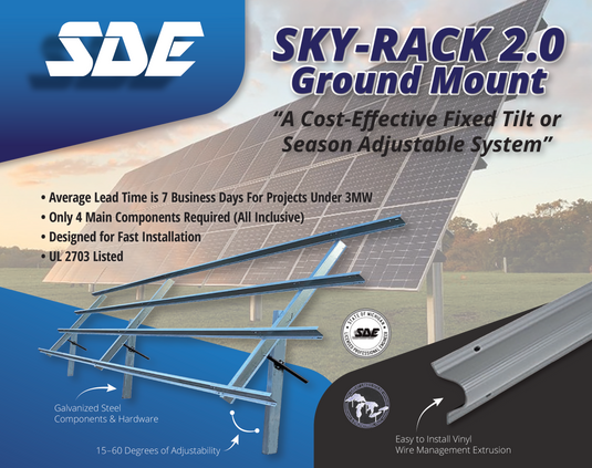 6KW Complete Offgrid Solar Kit - 2x 32kWh OMO 48V Freedom Series Lithium Battery  + 18K Sol-Ark Inverter +6.6KW Solar with Sinclair Ground Mount and Wiring