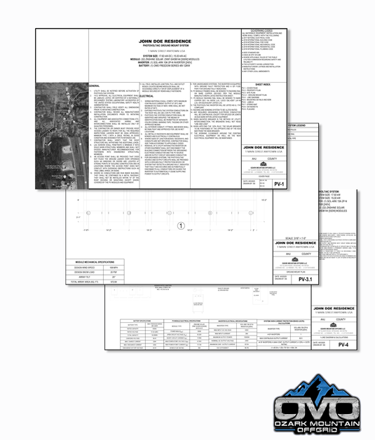 Permitting Plan Package with Structural Engineer Sealed for Your State