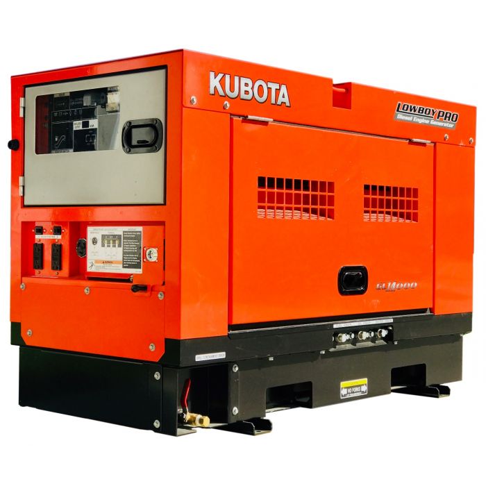 Load image into Gallery viewer, Offgrid SOL-ARK Ready Backup Kubota Lowboy II Diesel Generator - GL14000TM, 14 kW Standby, 12 kW Prime, Single-Phase, 120-240 Volt, Liquid-Cooled, Enclosed, Receptacles and Terminal Lugs - 2 Wire AutoStart

