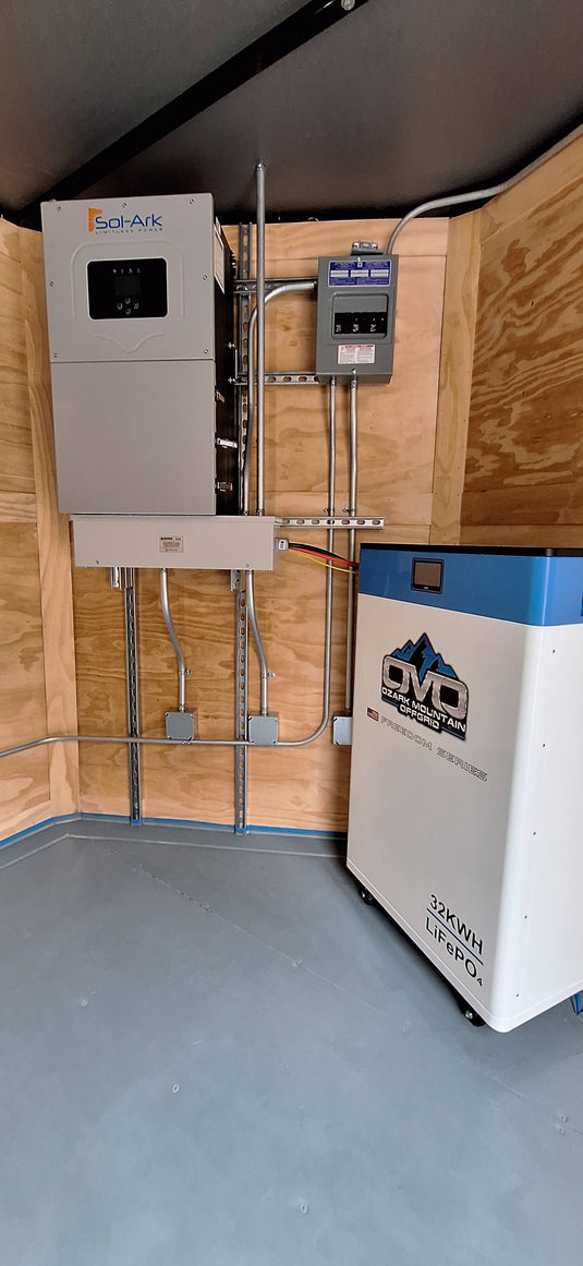 24ft Off-Grid Solar Trailer – DEMO UNIT (Only 1 Available) | SOL-ARK 15K + OMO 32K Freedom Lithium