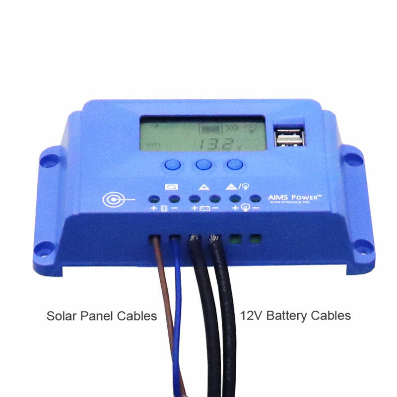 Load image into Gallery viewer, 10 AMP Solar Charge Controller PWM 12/24 VDC
