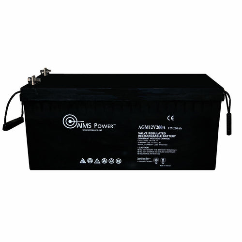 AIMS 12V 200AH AGM Deep Cycle Heavy Duty Battery